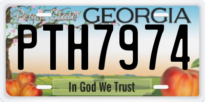 GA license plate PTH7974