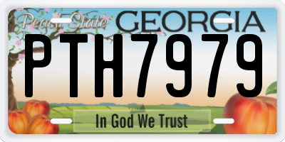 GA license plate PTH7979