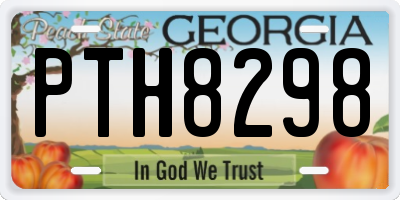 GA license plate PTH8298