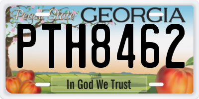 GA license plate PTH8462