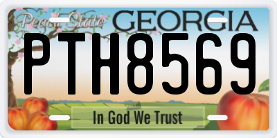 GA license plate PTH8569