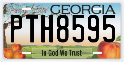 GA license plate PTH8595