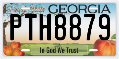 GA license plate PTH8879