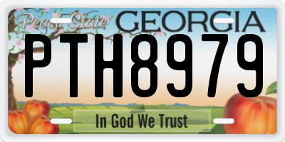 GA license plate PTH8979