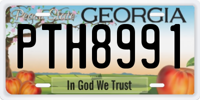 GA license plate PTH8991