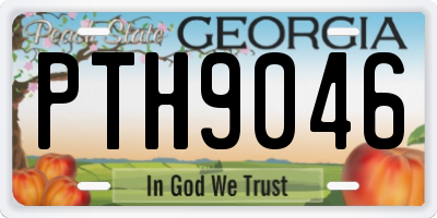 GA license plate PTH9046
