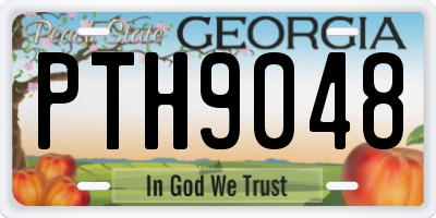 GA license plate PTH9048