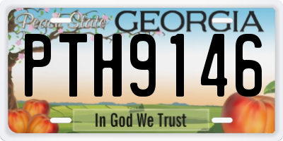 GA license plate PTH9146