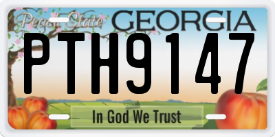 GA license plate PTH9147