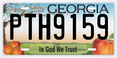 GA license plate PTH9159