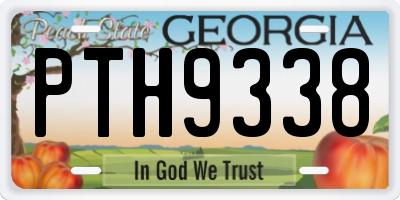 GA license plate PTH9338