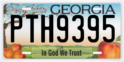 GA license plate PTH9395