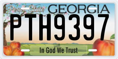 GA license plate PTH9397