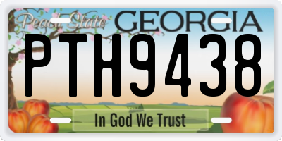 GA license plate PTH9438