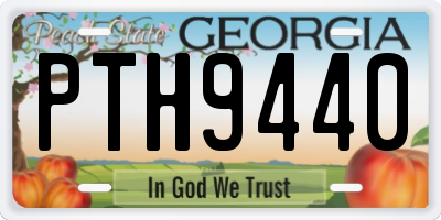 GA license plate PTH9440