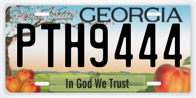 GA license plate PTH9444