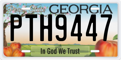 GA license plate PTH9447