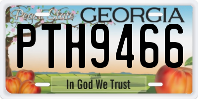 GA license plate PTH9466