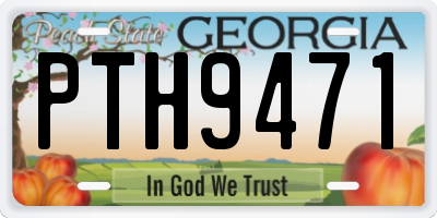 GA license plate PTH9471