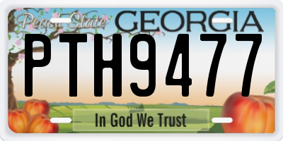 GA license plate PTH9477