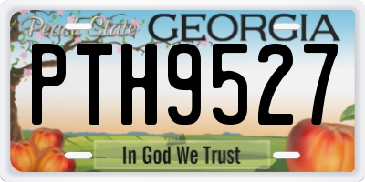 GA license plate PTH9527
