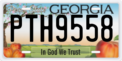 GA license plate PTH9558