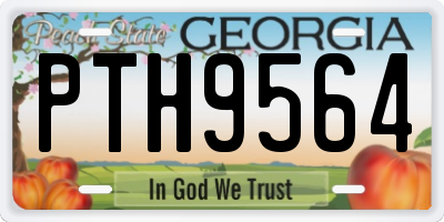GA license plate PTH9564