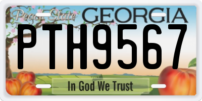 GA license plate PTH9567