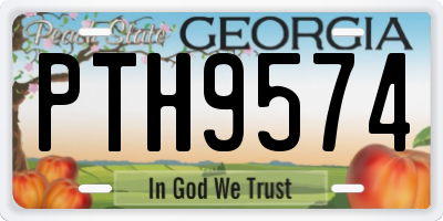 GA license plate PTH9574