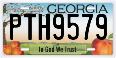 GA license plate PTH9579