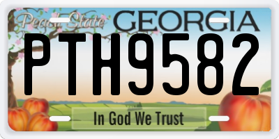 GA license plate PTH9582