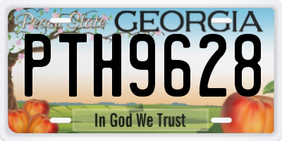 GA license plate PTH9628