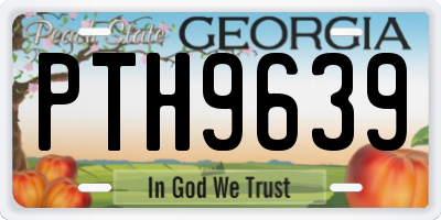 GA license plate PTH9639