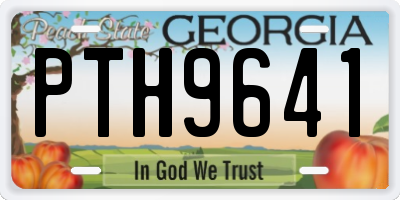 GA license plate PTH9641