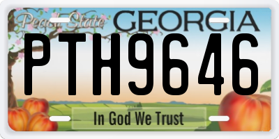 GA license plate PTH9646