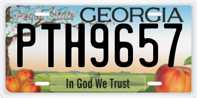 GA license plate PTH9657