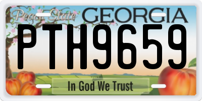 GA license plate PTH9659