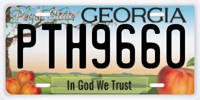 GA license plate PTH9660