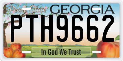 GA license plate PTH9662