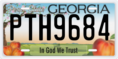 GA license plate PTH9684