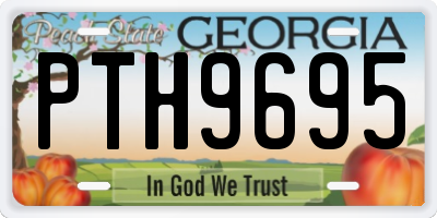 GA license plate PTH9695