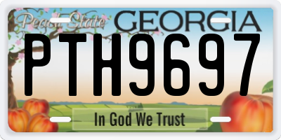 GA license plate PTH9697