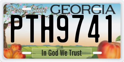 GA license plate PTH9741