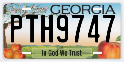 GA license plate PTH9747