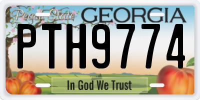 GA license plate PTH9774