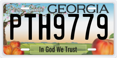 GA license plate PTH9779