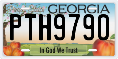 GA license plate PTH9790