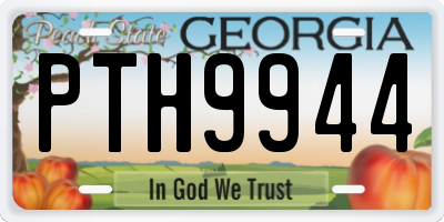 GA license plate PTH9944