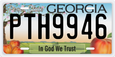 GA license plate PTH9946