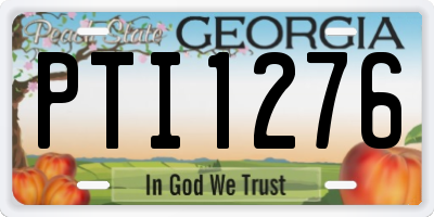 GA license plate PTI1276